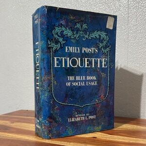 Emily L. Post's Etiquette Coffee Table Book The Blue Book of Social Usage